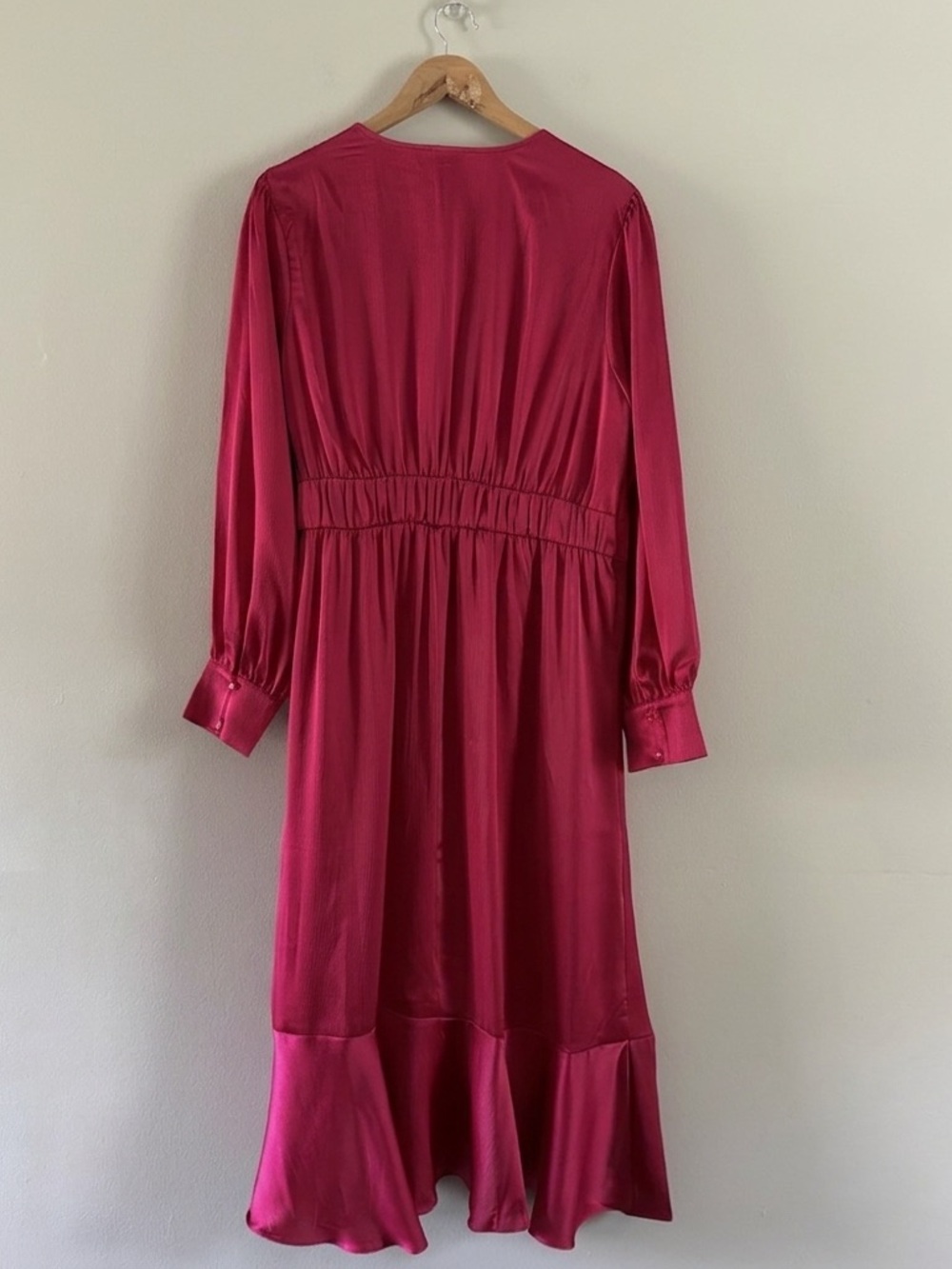 sofia by sofia vergara Magenta Wrap Midi Dress - Picture 3 of 12